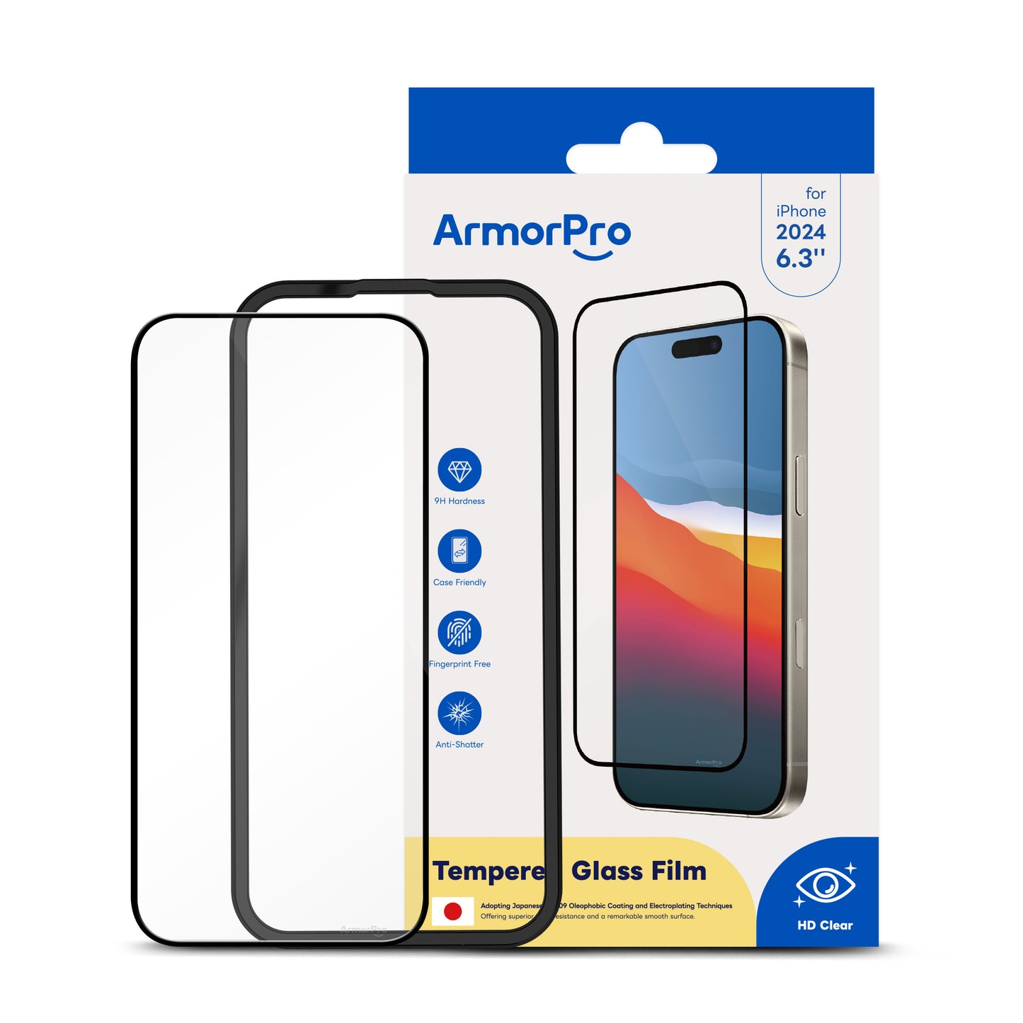 ArmorPro HD Clear Screen Protector for iPhone 16 Series