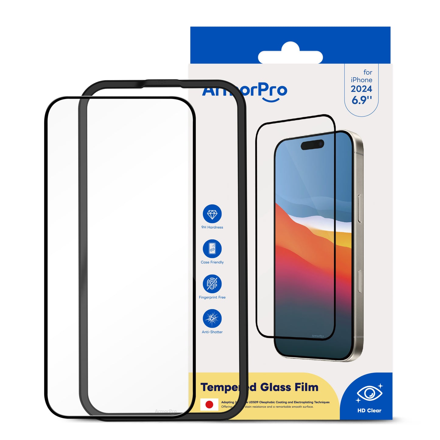 ArmorPro HD Clear Screen Protector for iPhone 16 Series