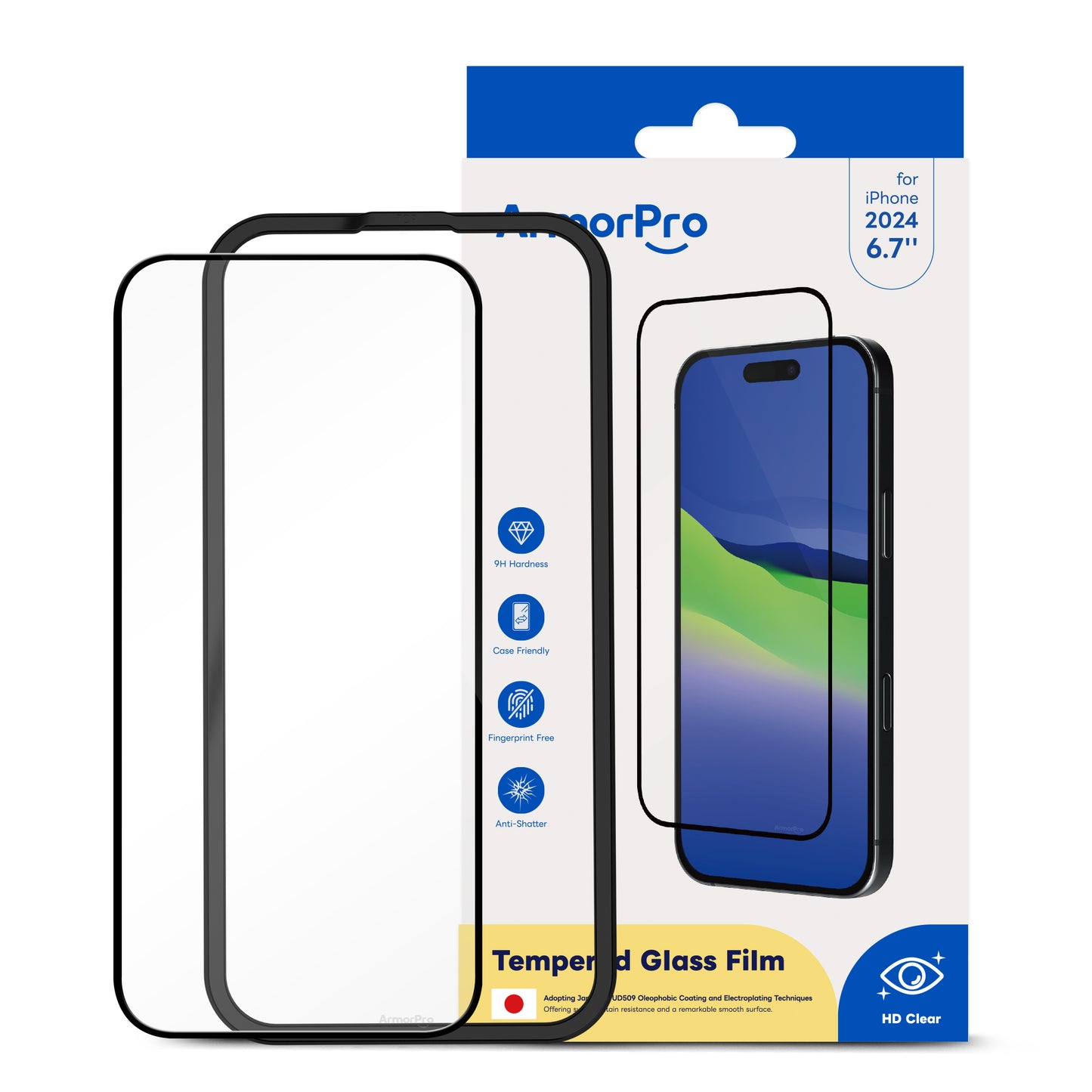 ArmorPro HD Clear Screen Protector for iPhone 16 Series