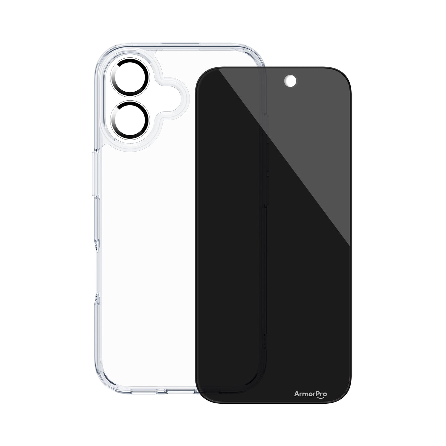 ArmorPro SODA 3-in-1 Combo (Privacy Screen Protector & Camera Lens &Clear Case) for iPhone 17 Series