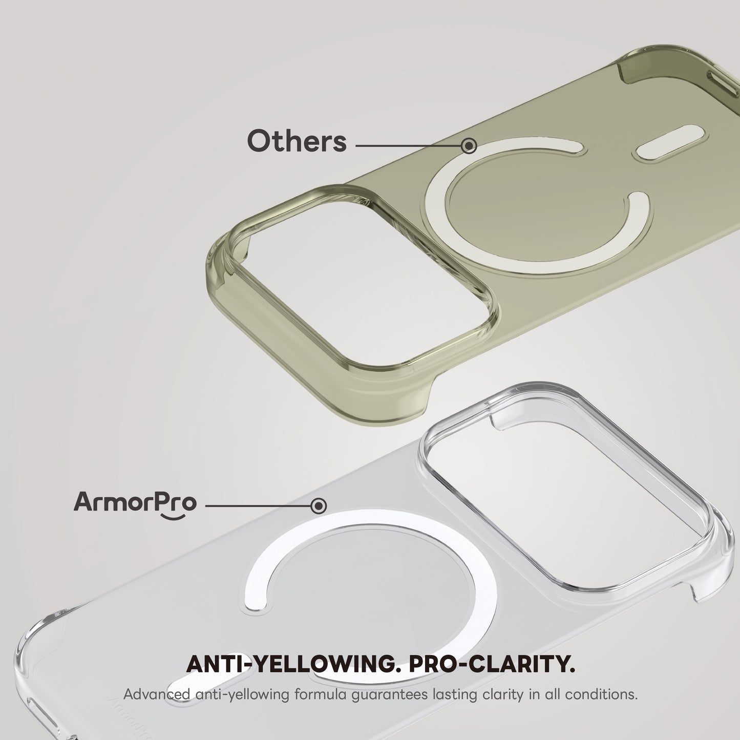ArmorPro Frameless PC Clear Case with MagSafe for iPhone 17