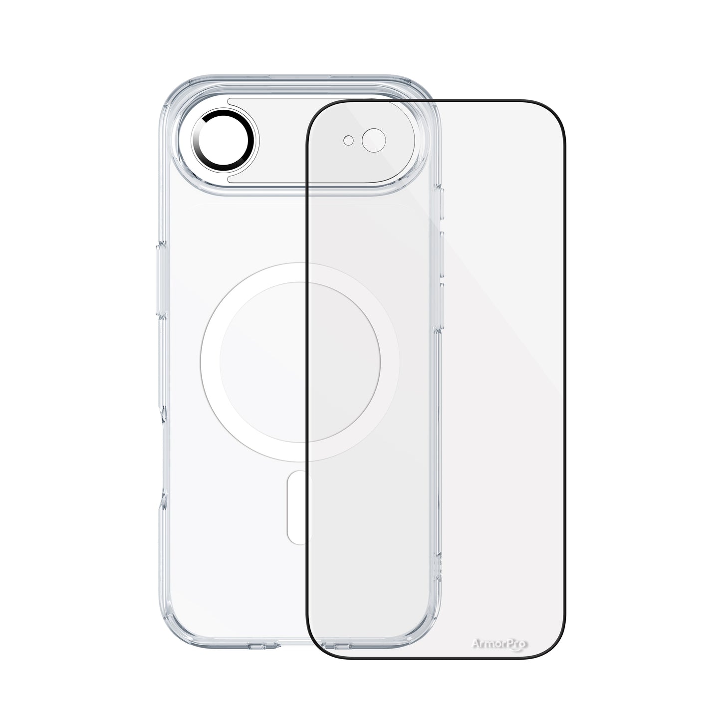 ArmorPro SODA 3-in-1 Combo (HD Screen Protector & Camera Lens &Clear Case with MagSafe) for iPhone 17 Series