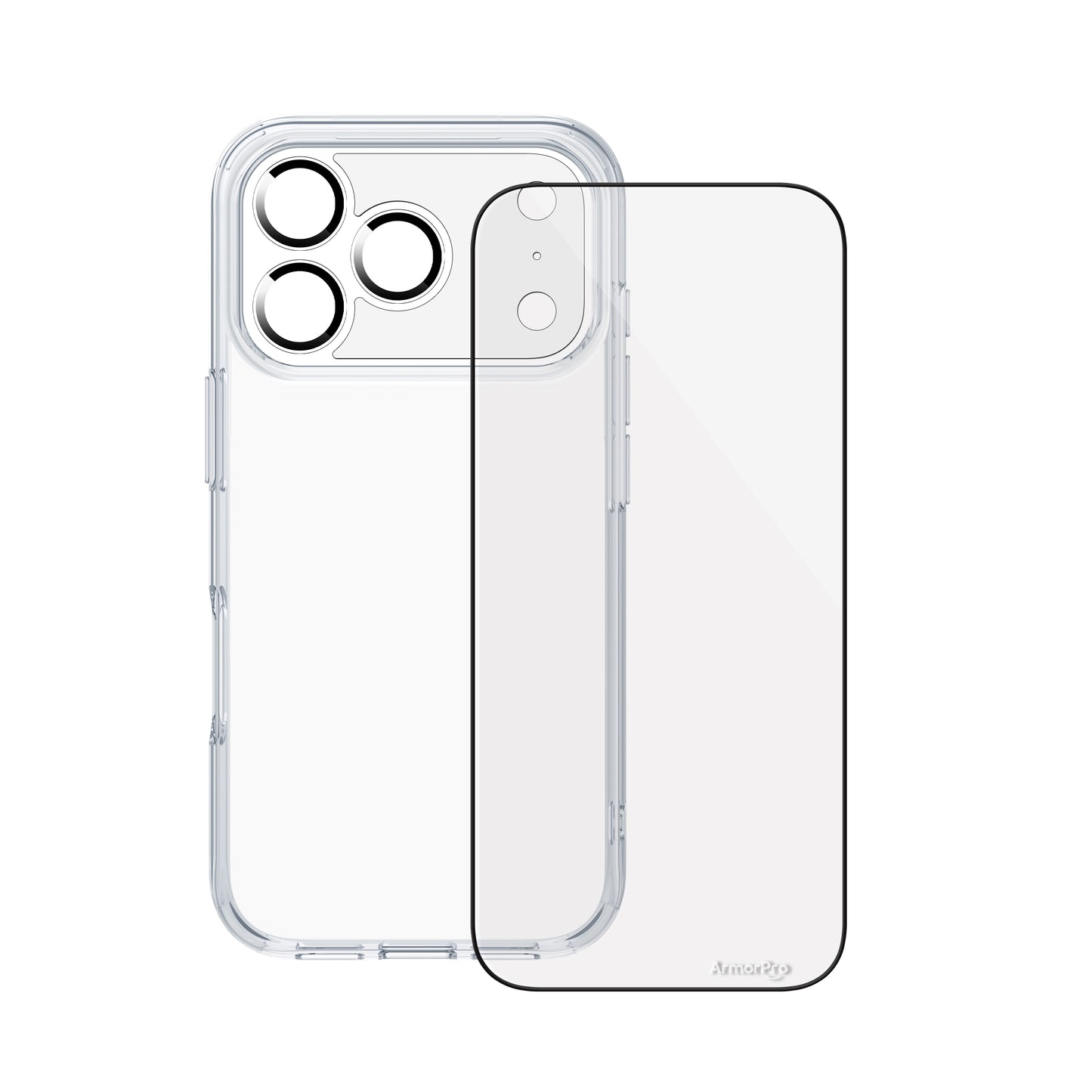 ArmorPro SODA 3-in-1 Combo (HD Screen Protector & Camera Lens & Clear Case)for iPhone 17 Series