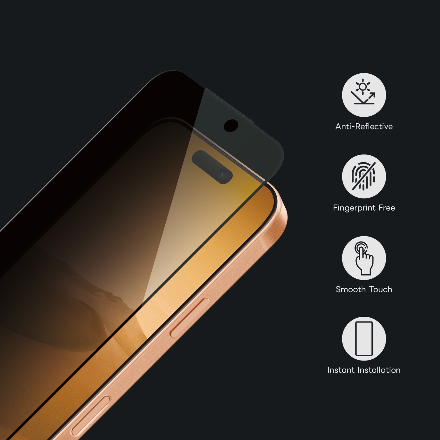 ArmorPro BlackMirror AR Screen Protector Privacy for iPhone 17 Series