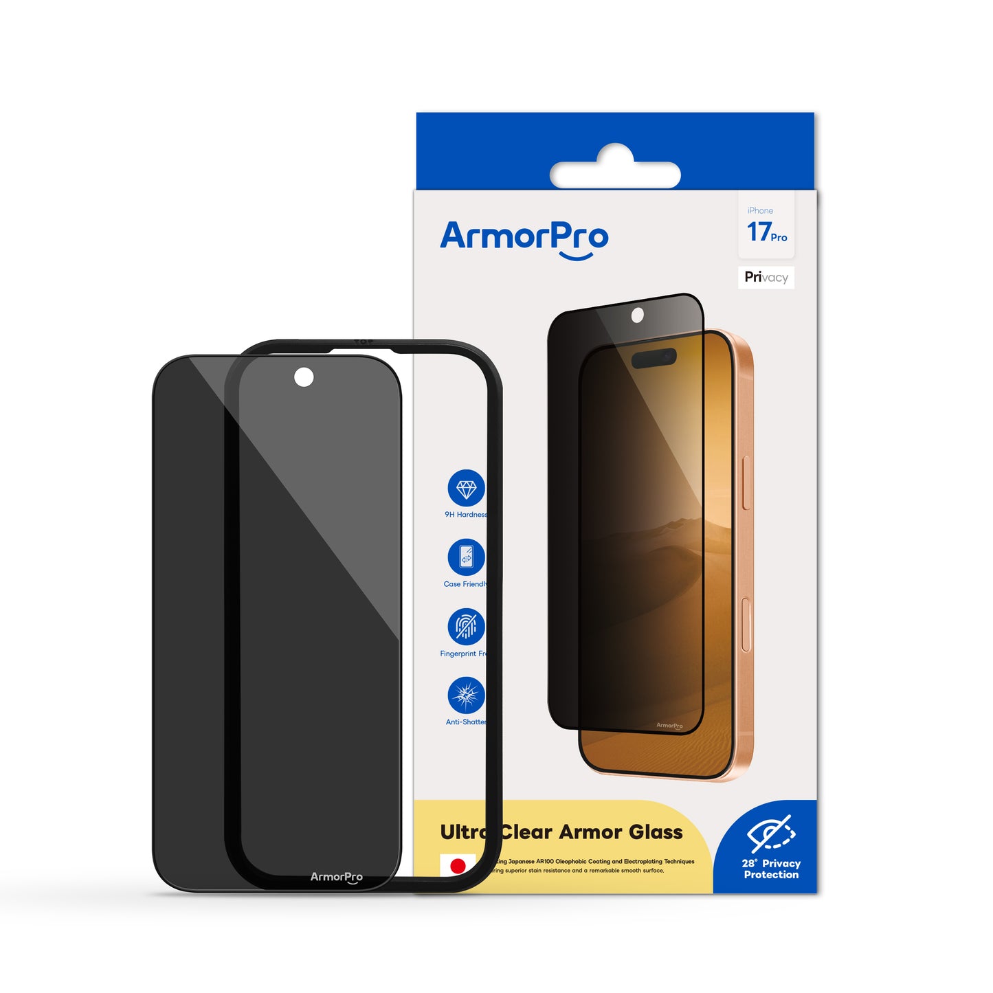 ArmorPro Screen Protector Privacy for iPhone 17 Series