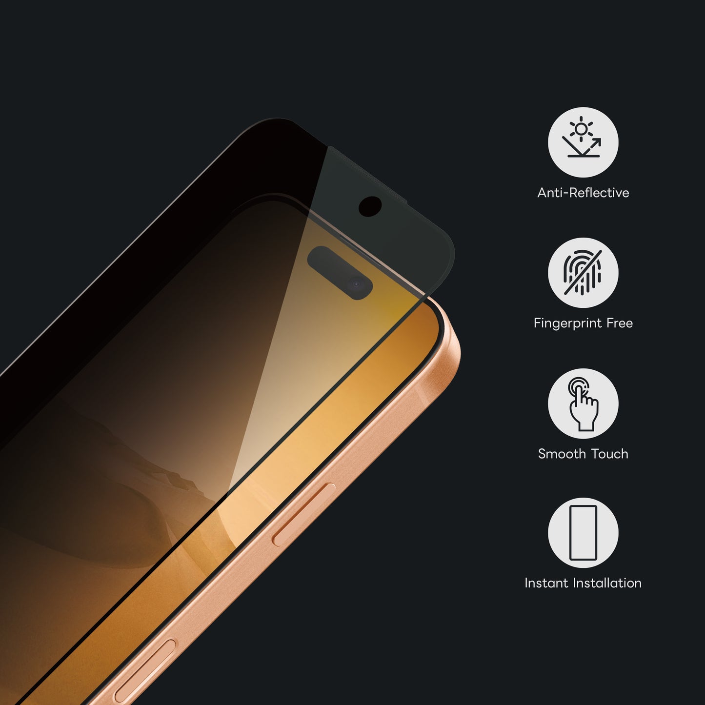 ArmorPro BlackMirror AR Screen Protector Privacy for iPhone 17 Series