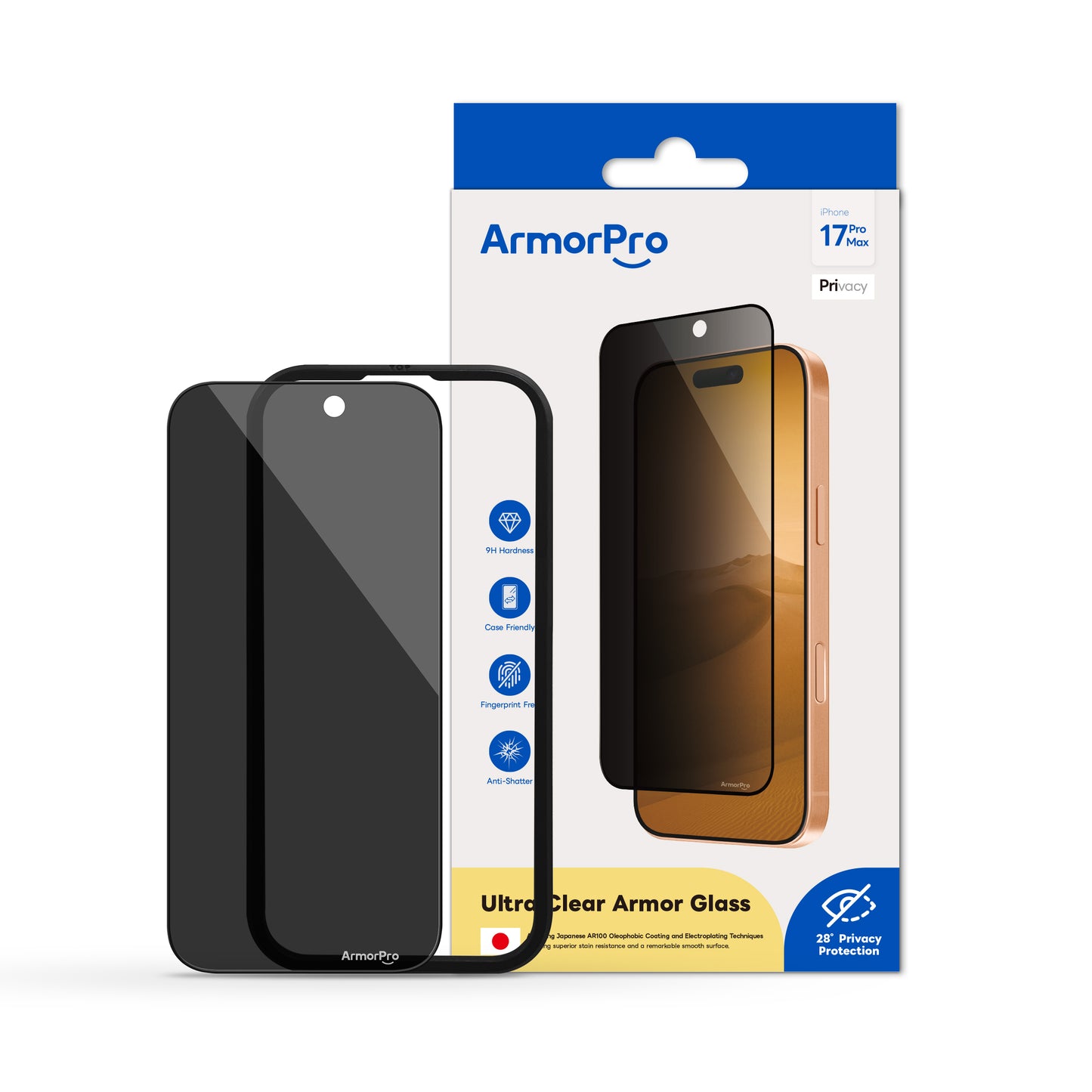 ArmorPro Screen Protector Privacy for iPhone 17 Series