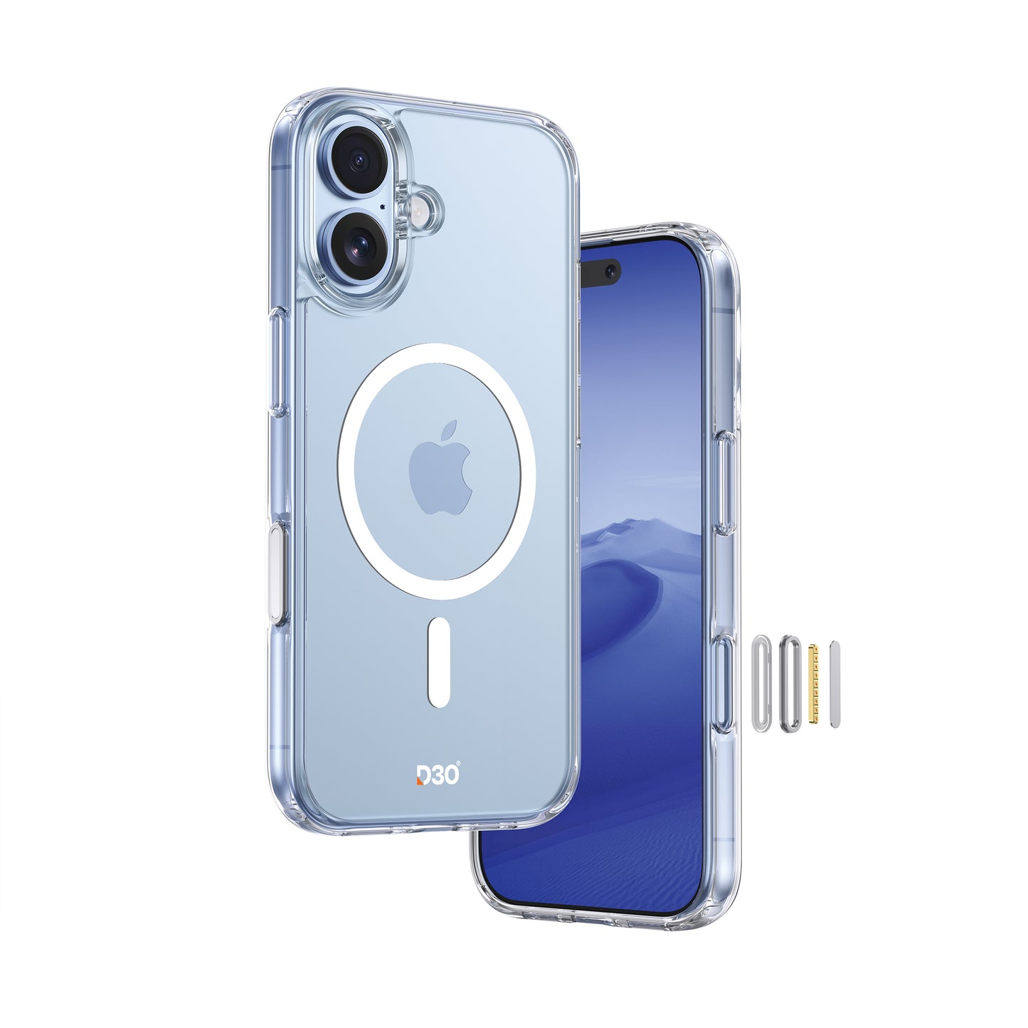 ArmorPro D3O Protected Clear Case with Capture Button for iPhone 17 Series