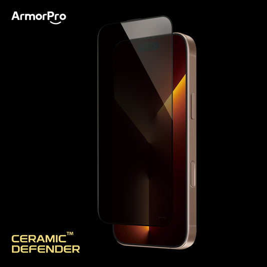 ArmorPro CeramicDefender Screen Protector Privacy for iPhone 16 Series
