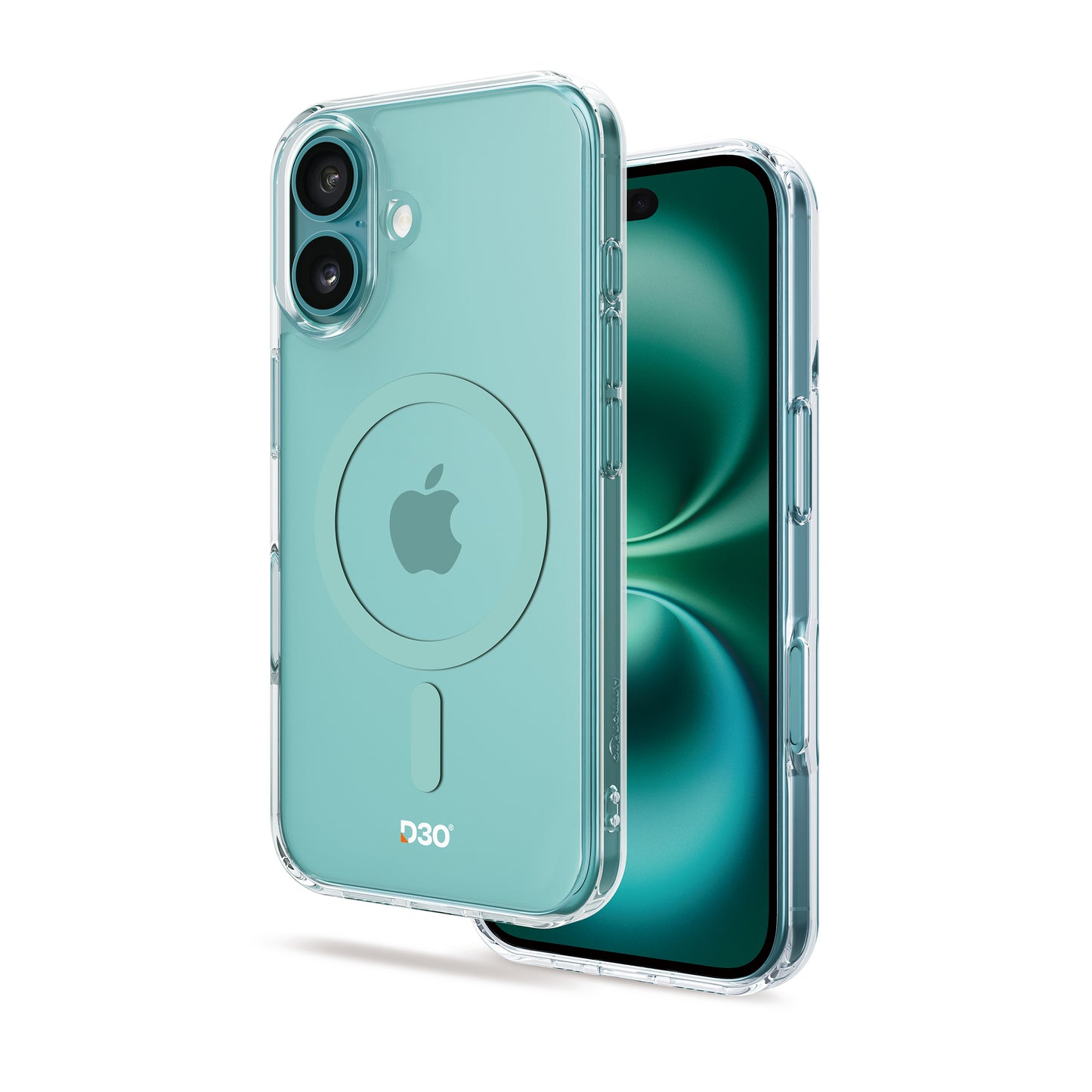 ArmorPro D3O Protected Clear Case with White MagSafe for iPhone 16