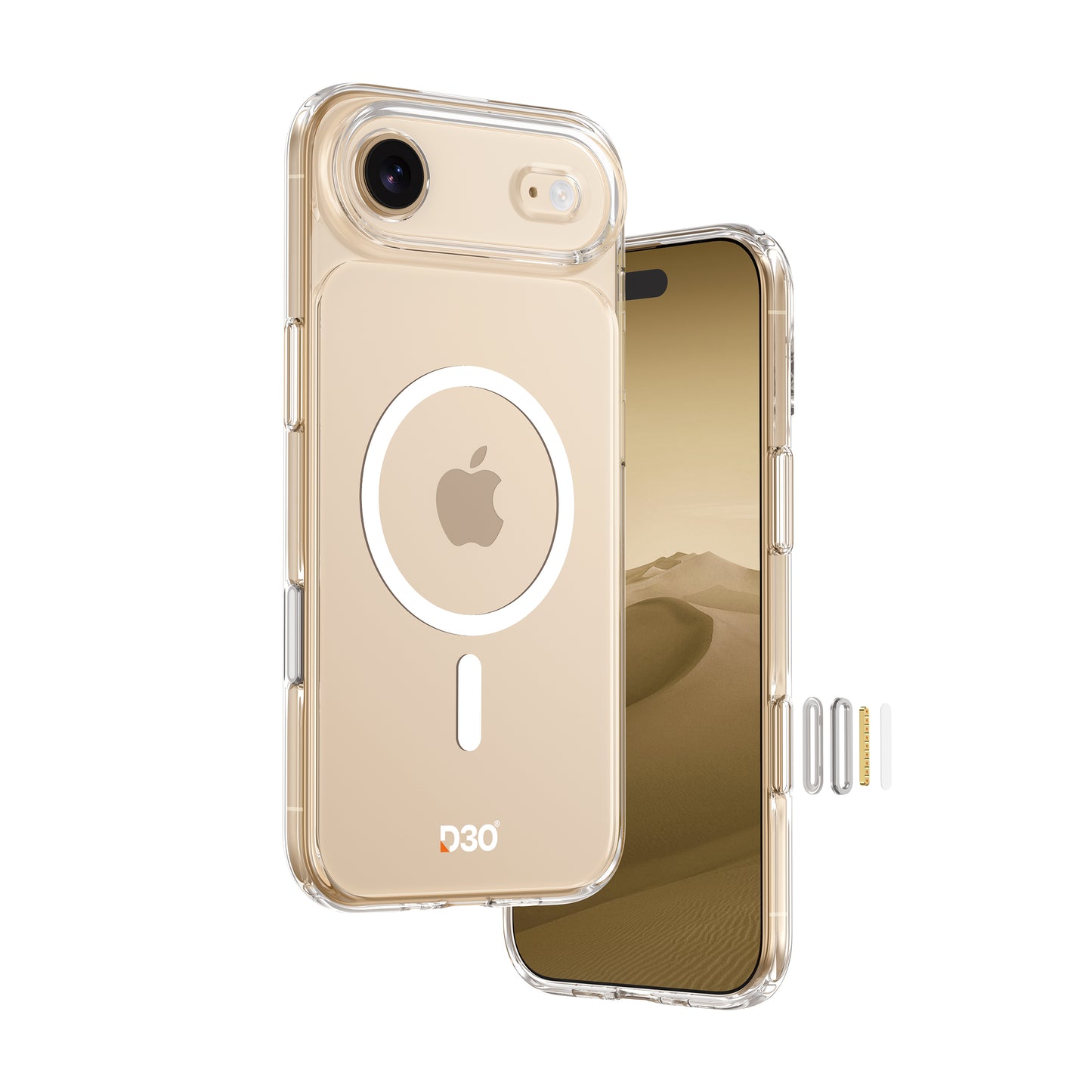ArmorPro D3O Protected Clear Case with Capture Button for iPhone 17 Series