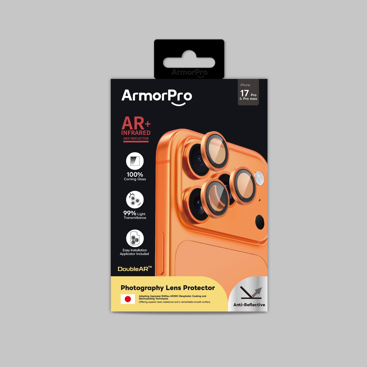 ArmorPro DoubleAR Camera Lens Protector for iPhone 17 Pro & 17 Pro Max
