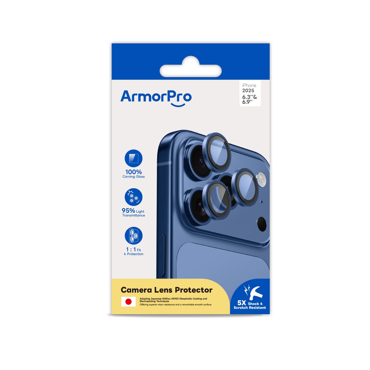 ArmorPro Camera Lens Protector for iPhone 17 Pro & Pro Max