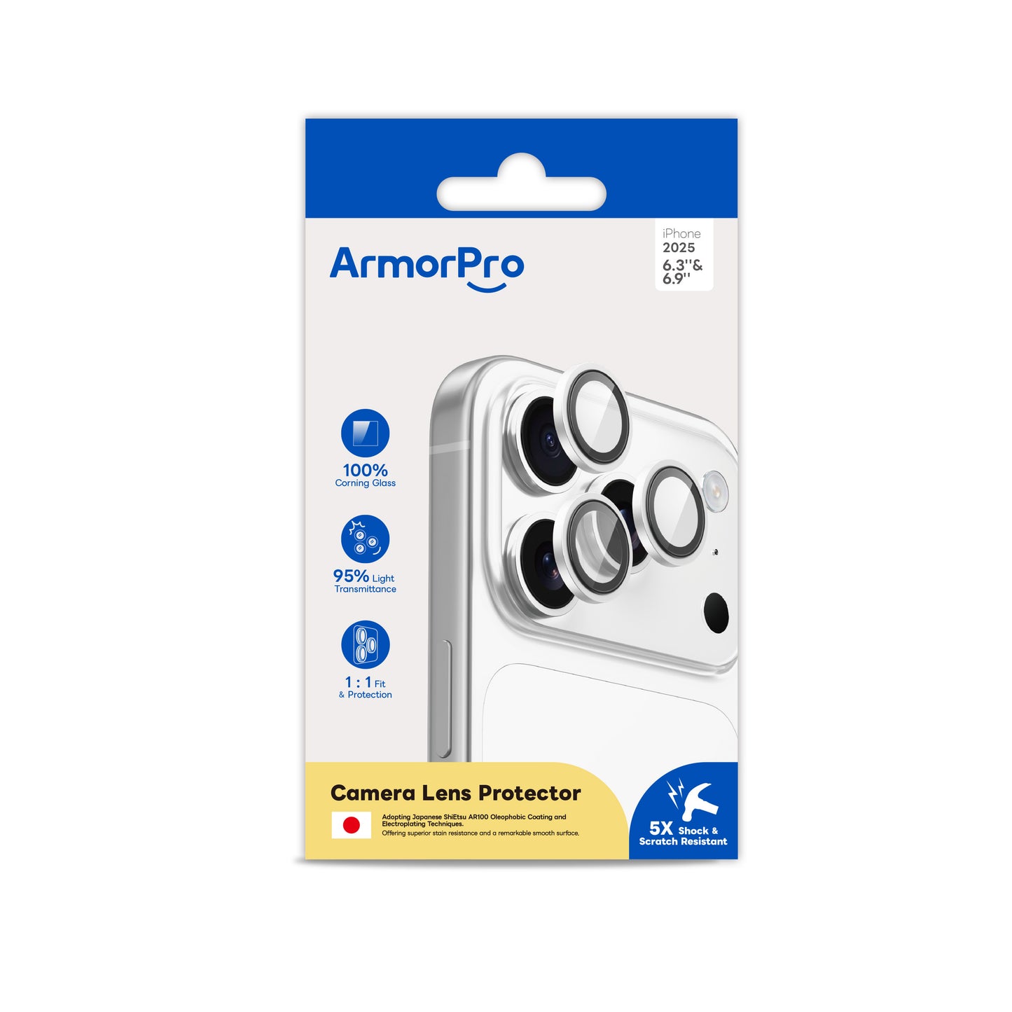 ArmorPro Camera Lens Protector for iPhone 17 Pro & Pro Max