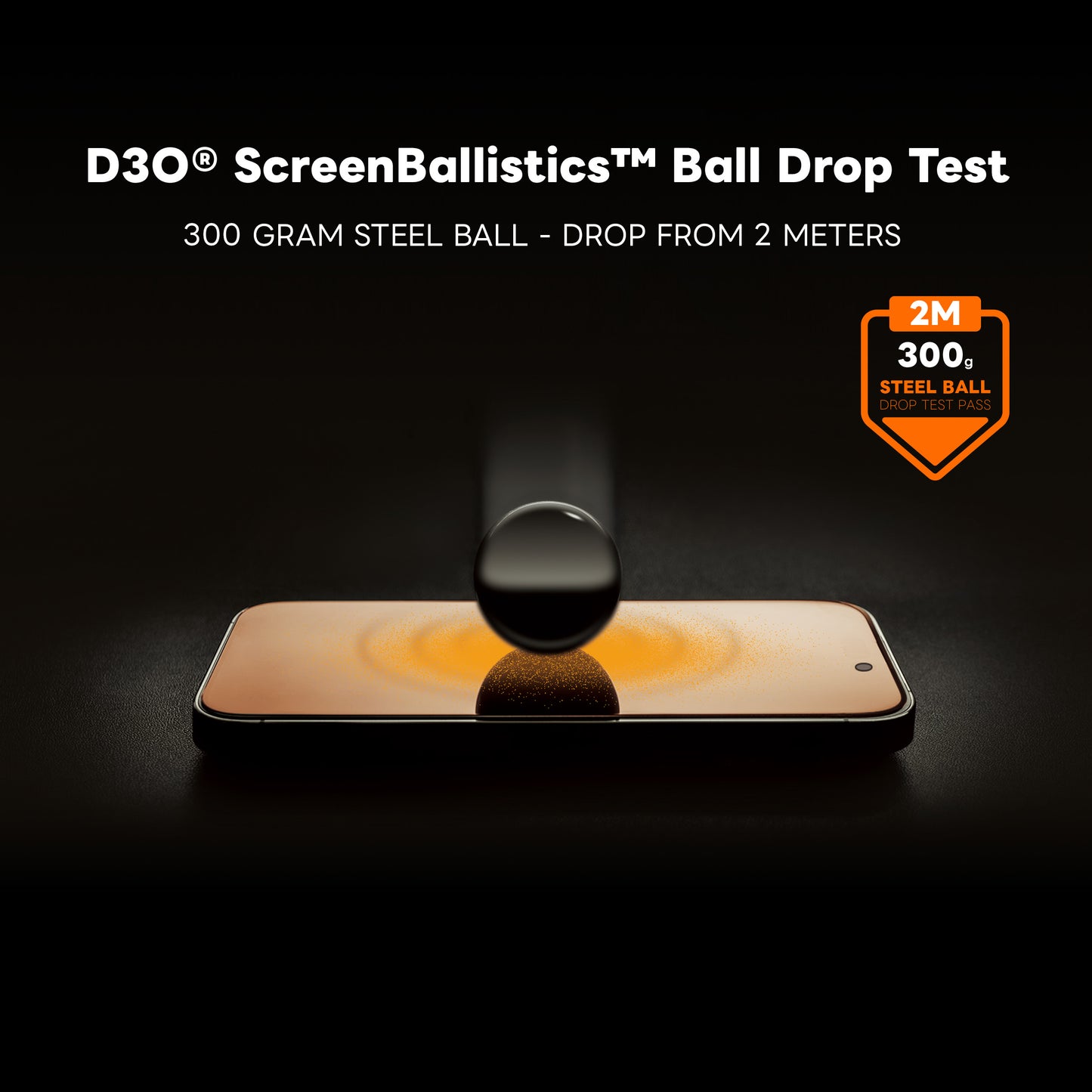 ArmorPro D3O ScreenBallistics Screen Protector Privacy AR for iPhone 17 Pro & 17 Pro Max