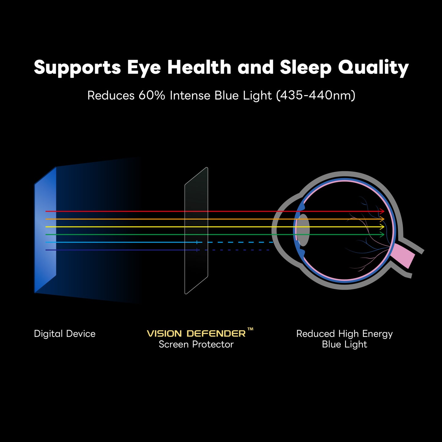 ArmorPro Anti-Blue Light Screen Protector for iPhone 16 Series