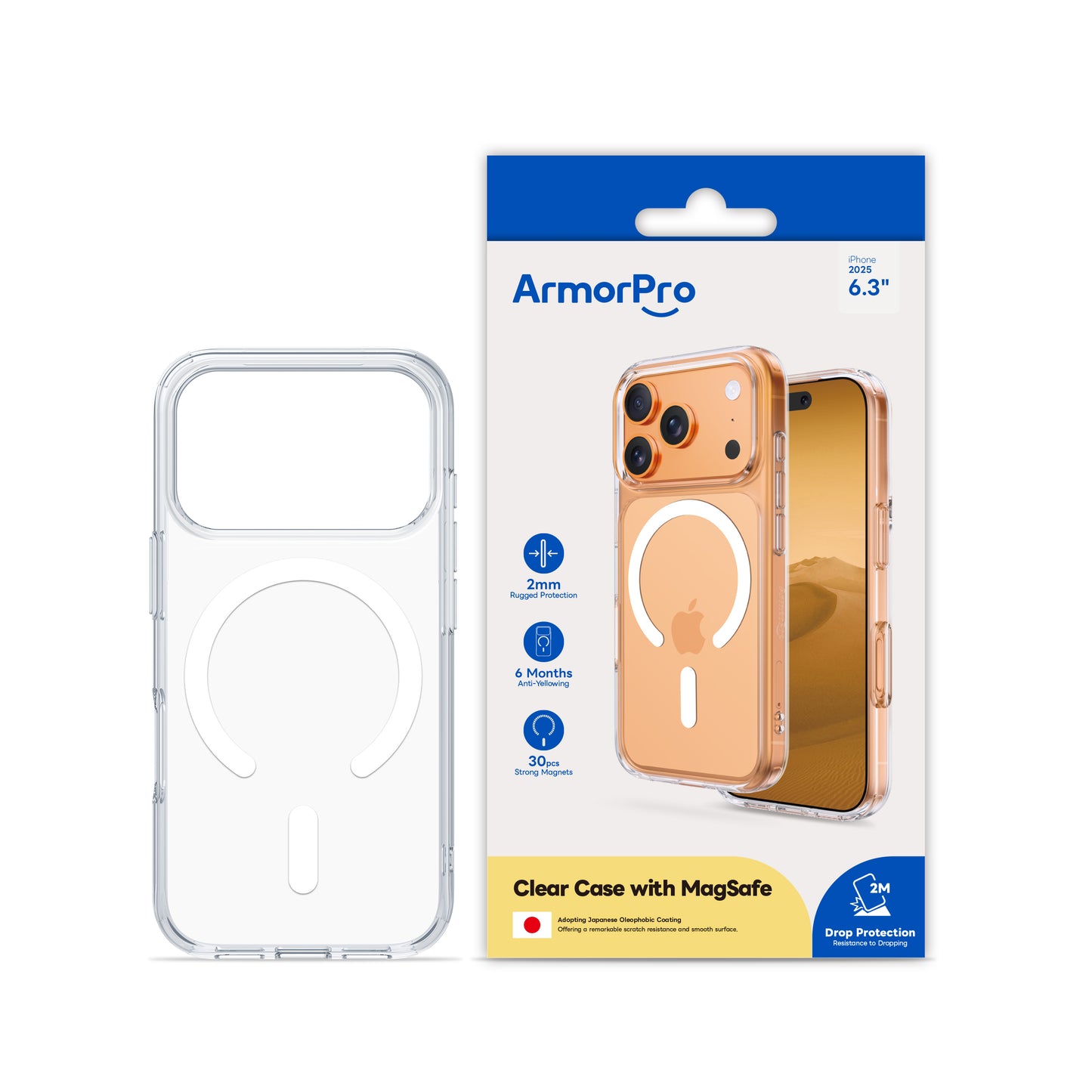 ArmorPro SODA Clear Case with MagSafe for iPhone 17 Series