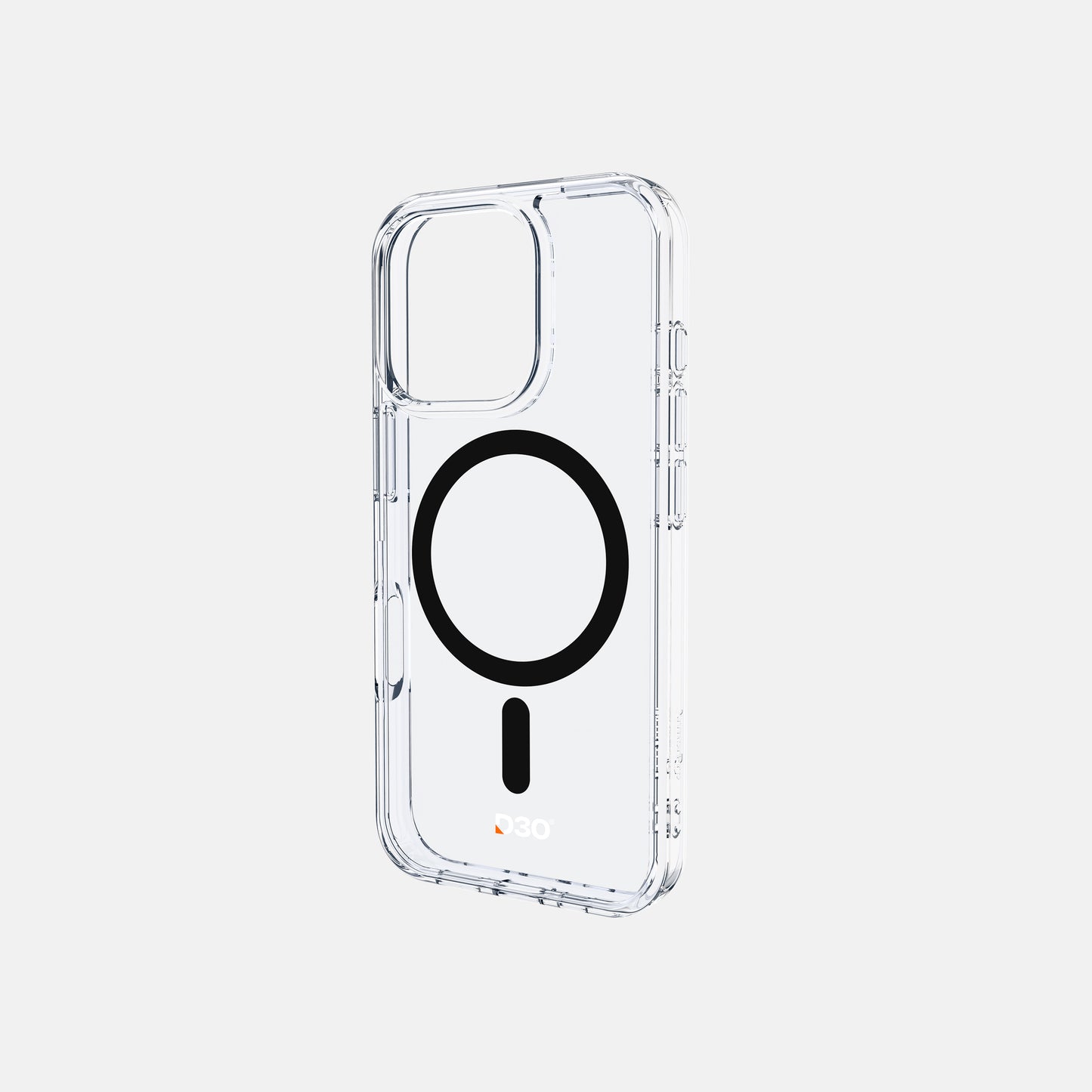 ArmorPro D3O Protected Clear Case with Black MagSafe for iPhone 16 Series