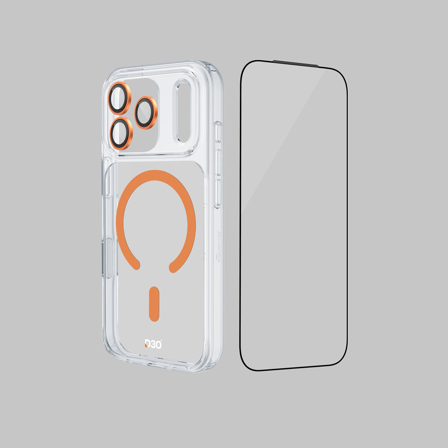 ArmorPro D3O 3-in-1 Combo with Capture Button (HD Anti-Reflective Screen Protector & DoubleAR Camera Lens & D3O Clear Case with MagSafe) for iPhone 17 Pro & 17 Pro Max