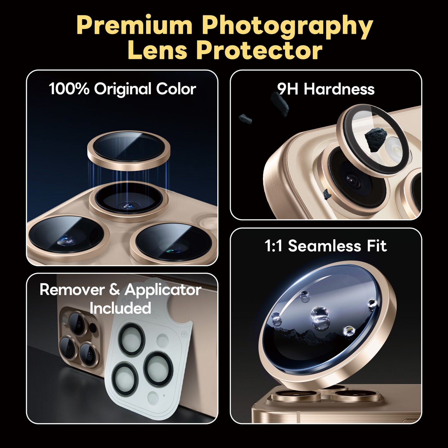 ArmorPro DoubleAR Camera Lens Protector for iPhone 16 Pro & 16 Pro Max