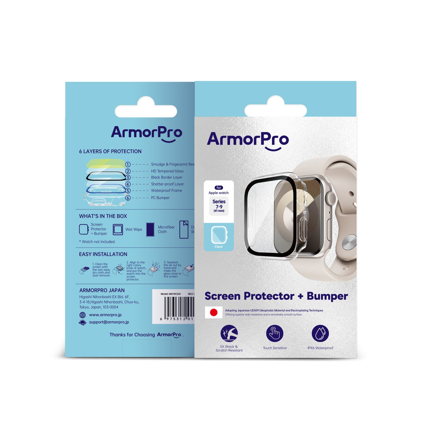 ArmorPro Waterproof Case Transparent for iWatch