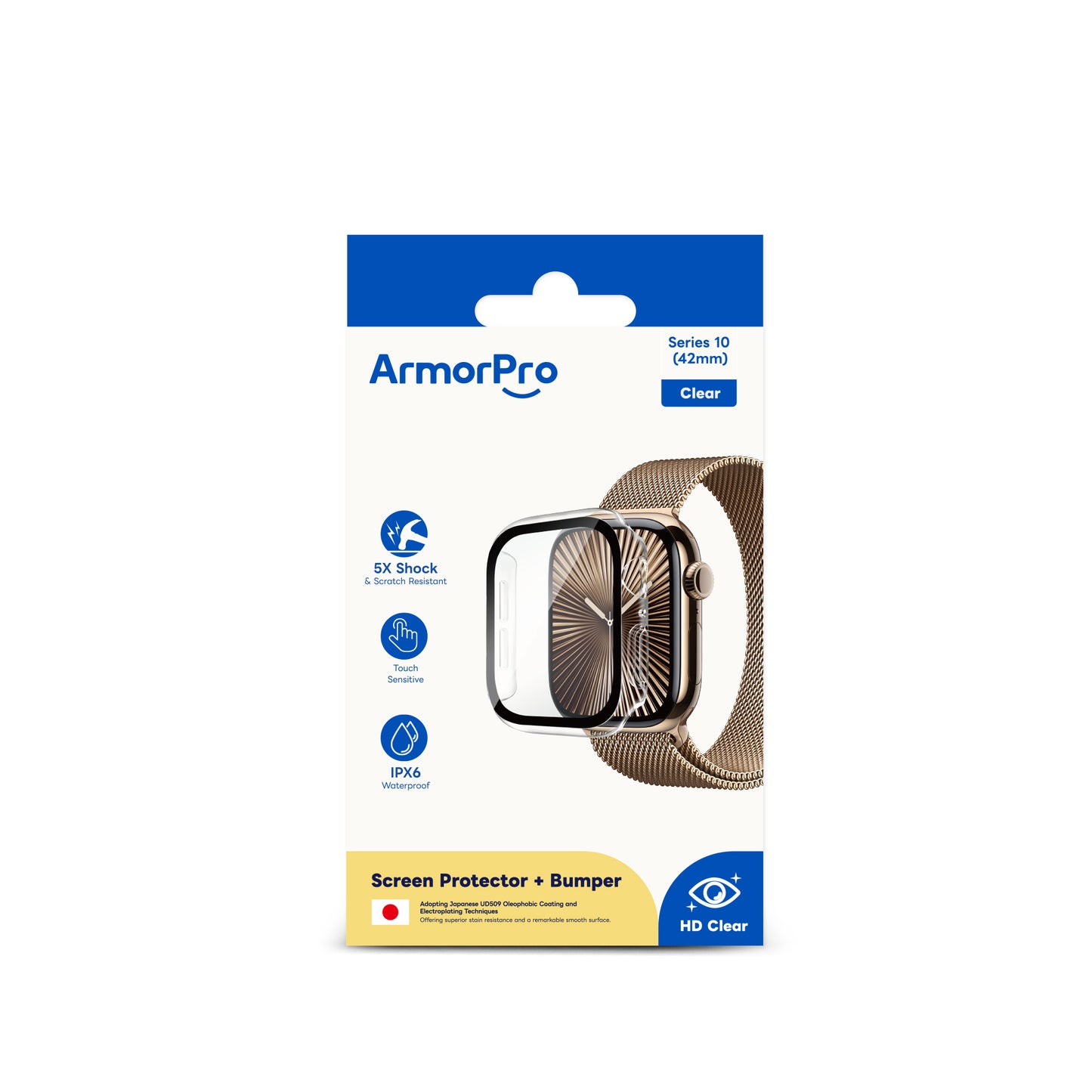 ArmorPro Waterproof Case Transparent for iWatch S10 Series