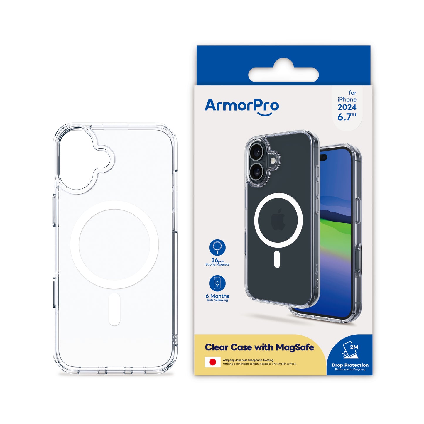 ArmorPro Clear Case with MagSafe for iPhone 16 Series