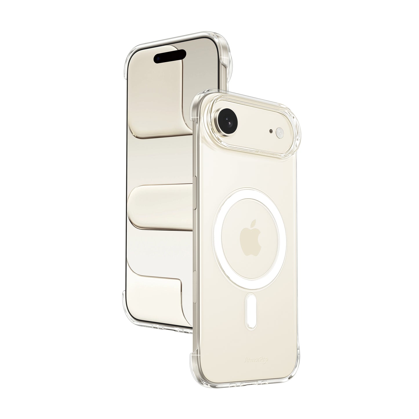 ArmorPro Frameless PC Clear Case with MagSafe White for iPhone 17 Series
