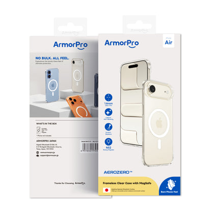 ArmorPro Frameless PC Clear Case with MagSafe White for iPhone 17 Series