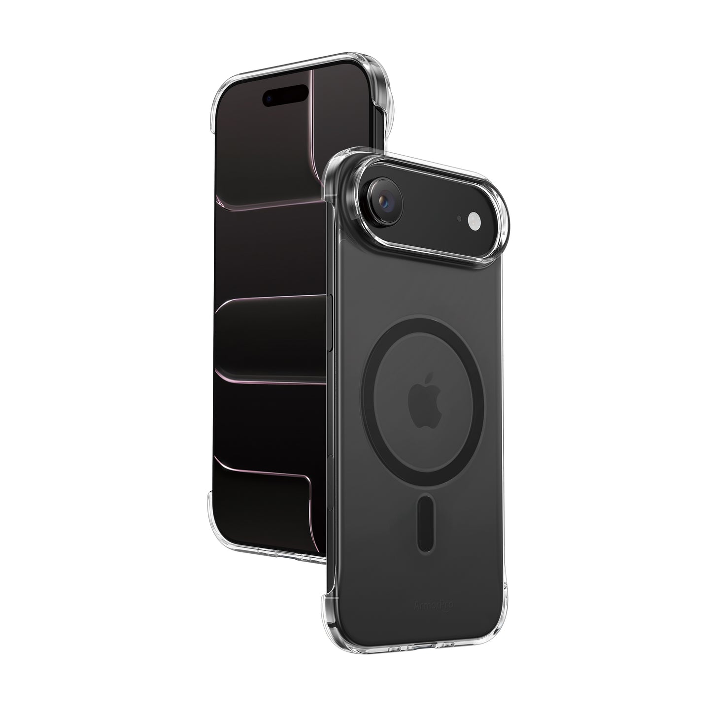 ArmorPro Frameless PC Clear Case with MagSafe Black for iPhone 17 Air