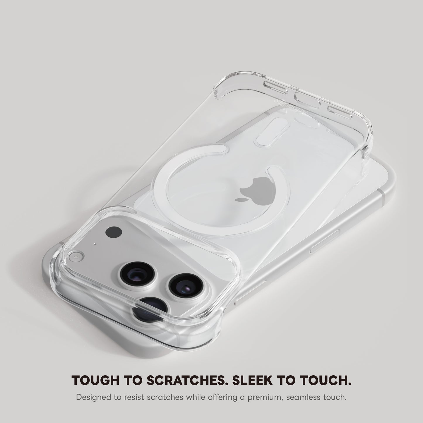 ArmorPro Frameless PC Clear Case with MagSafe Black for iPhone 17 Air