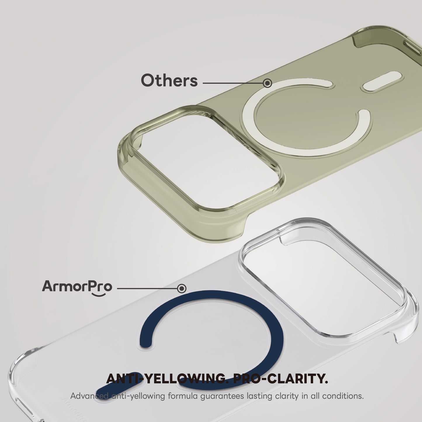ArmorPro Frameless PC Clear Case with MagSafe for iPhone 17 Pro & Pro Max