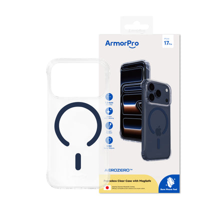 ArmorPro Frameless PC Clear Case with MagSafe for iPhone 17 Pro & Pro Max