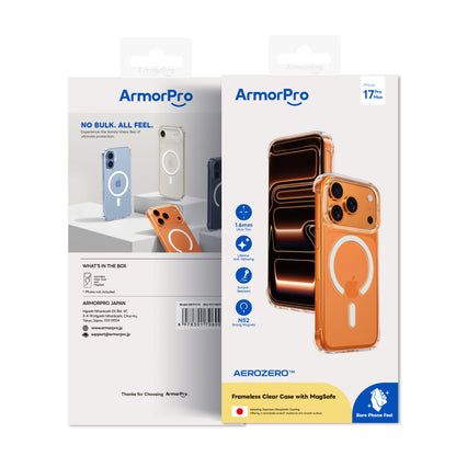 ArmorPro Frameless PC Clear Case with MagSafe White for iPhone 17 Series