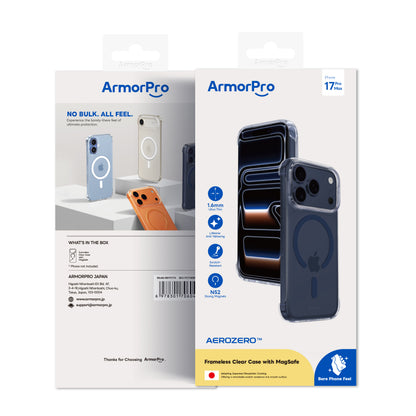 ArmorPro Frameless PC Clear Case with MagSafe for iPhone 17 Pro & Pro Max