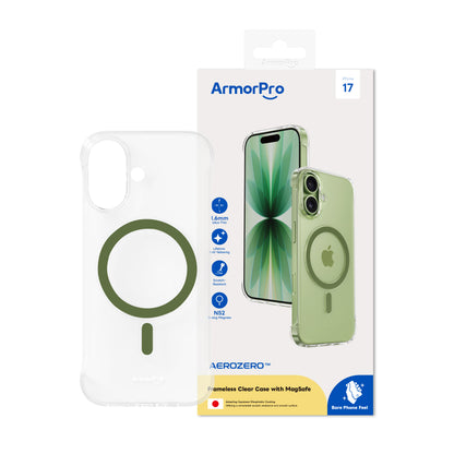 ArmorPro Frameless PC Clear Case with MagSafe for iPhone 17