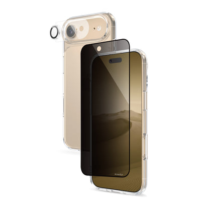 ArmorPro SODA 3-in-1 Combo (Privacy Screen Protector & Camera Lens &Clear Case) for iPhone 17 Series
