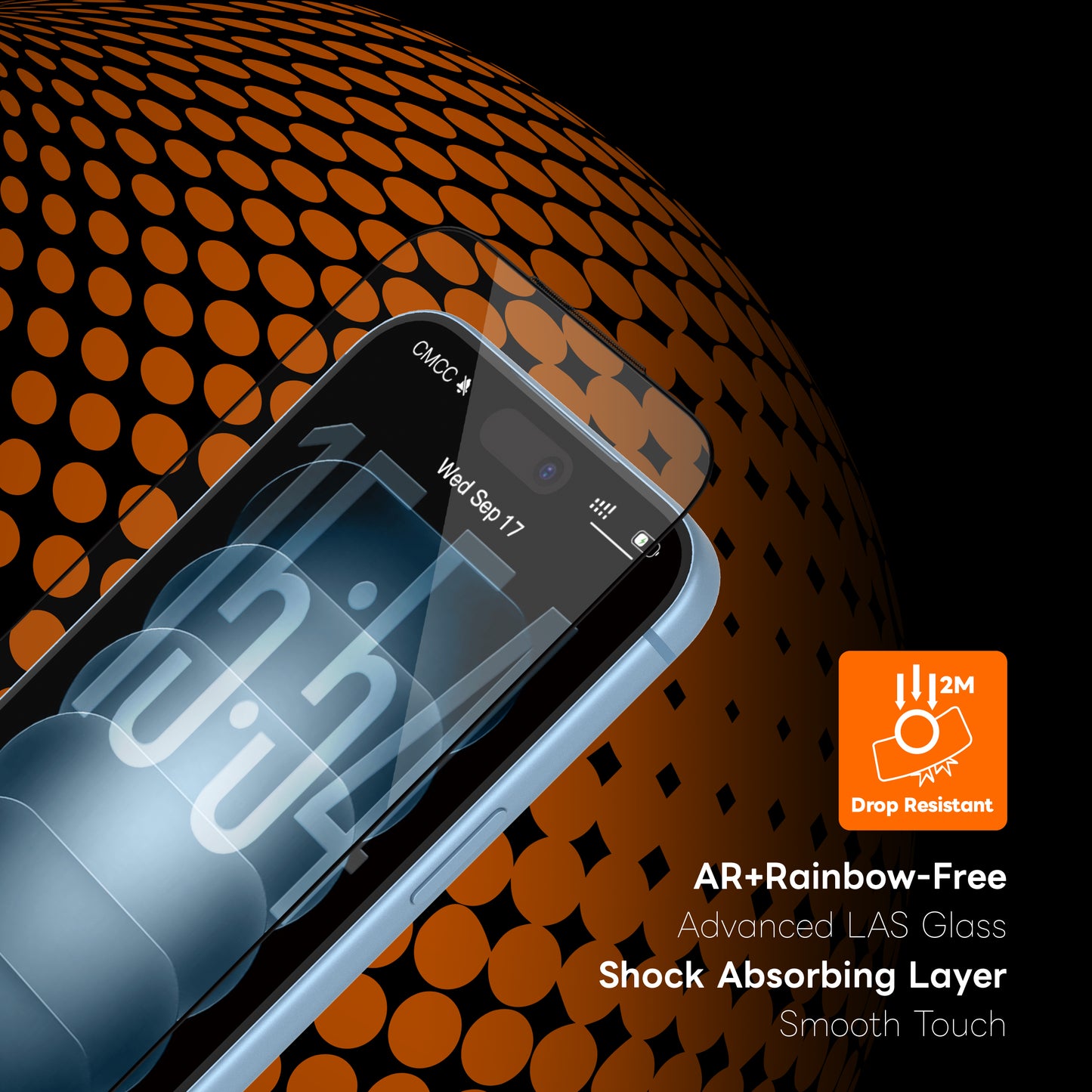 ArmorPro D3O ScreenBallistics Screen Protector HD AR + Rainbow-Free for iPhone 18 Series