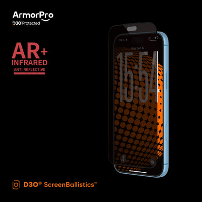 ArmorPro D3O ScreenBallistics Screen Protector Privacy AR for iPhone 18 Series