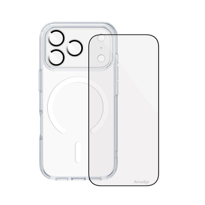 ArmorPro Basic 4-in-1 Combo (HD Screen Protector & Camera Lens & Camera Cover Shield & Clear Case with Magsafe) HD for iP18 Series