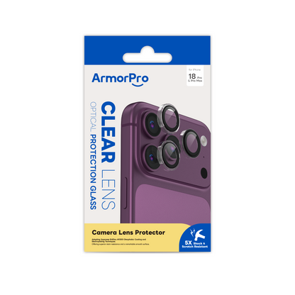 ArmorPro Camera Lens Protector Transparent for iP18 Pro & Pro Max