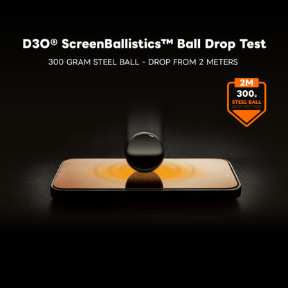 ArmorPro D3O ScreenBallistics Screen Protector HD AR + Rainbow-Free for iPhone 17 Pro & 17 Pro Max