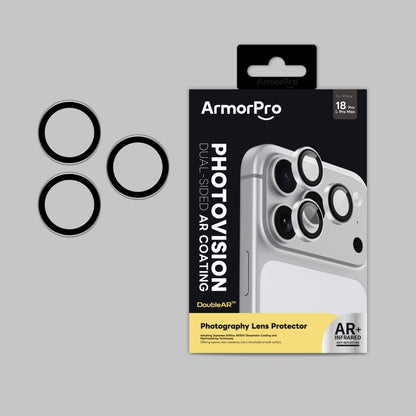 ArmorPro DoubleAR Camera Lens Protector Silver for iP18 Pro & Pro Max
