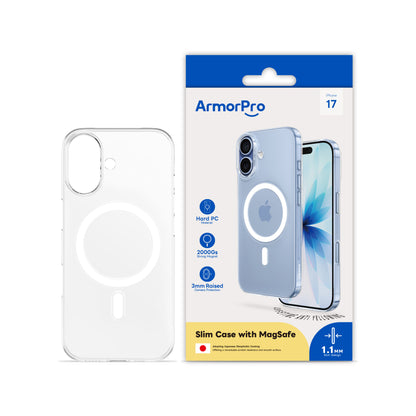 ArmorPro Hard PC Clear Case with MagSafe for iPhone 17 Series