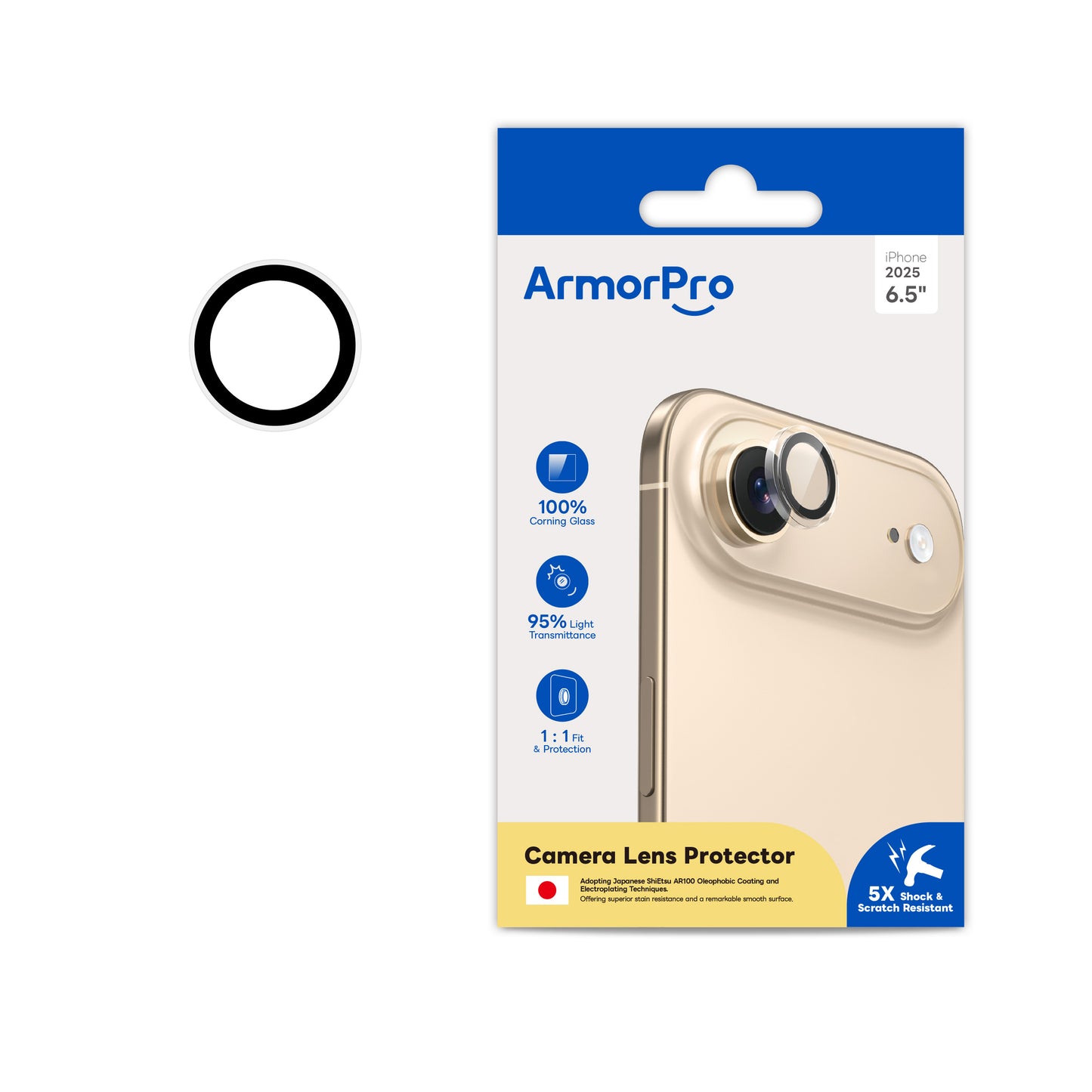 ArmorPro Camera Lens Protector Transparent for iPhone 17 Series