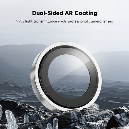 ArmorPro D3O 4-in-1 Combo with Capture Button (Privacy Anti-Reflective Screen Protector & DoubleAR Camera Lens & D3O Clear Case with White MagSafe & Lens Module Protection Film) for iP18 Series