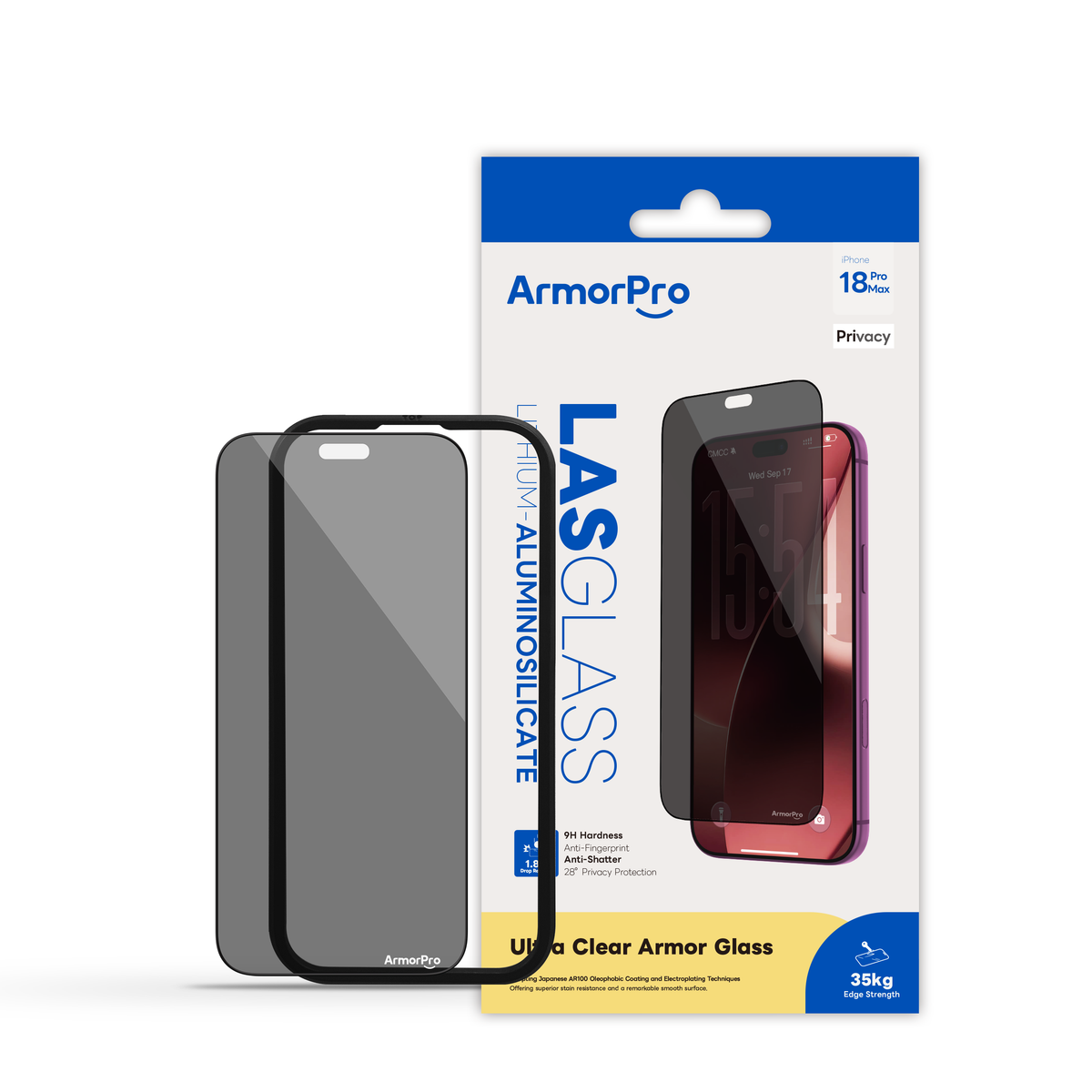 ArmorPro Screen Protector Privacy for iP18 Series