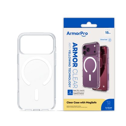 ArmorPro Clear Case with MagSafe White for iP18 Series