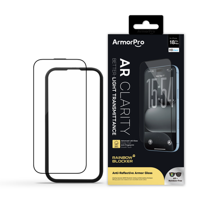 ArmorPro RainbowBlocker Screen Protector HD AR + Anti-Glare for iP18 Series