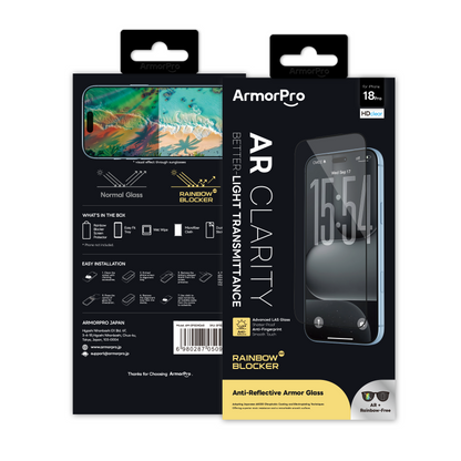 ArmorPro RainbowBlocker Screen Protector HD AR + Anti-Glare for iP18 Series